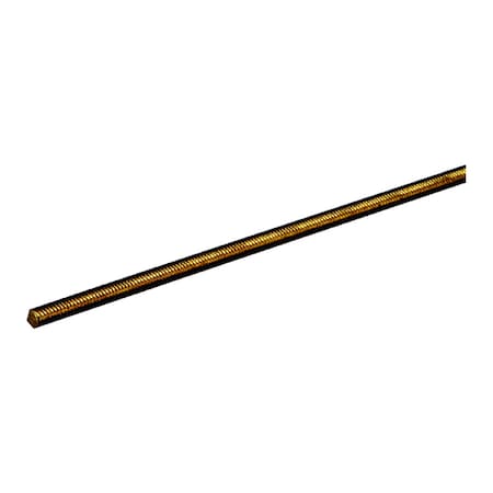 Steelworks 5/16 in. D X 12 in. L Threaded Brass Rod 11511